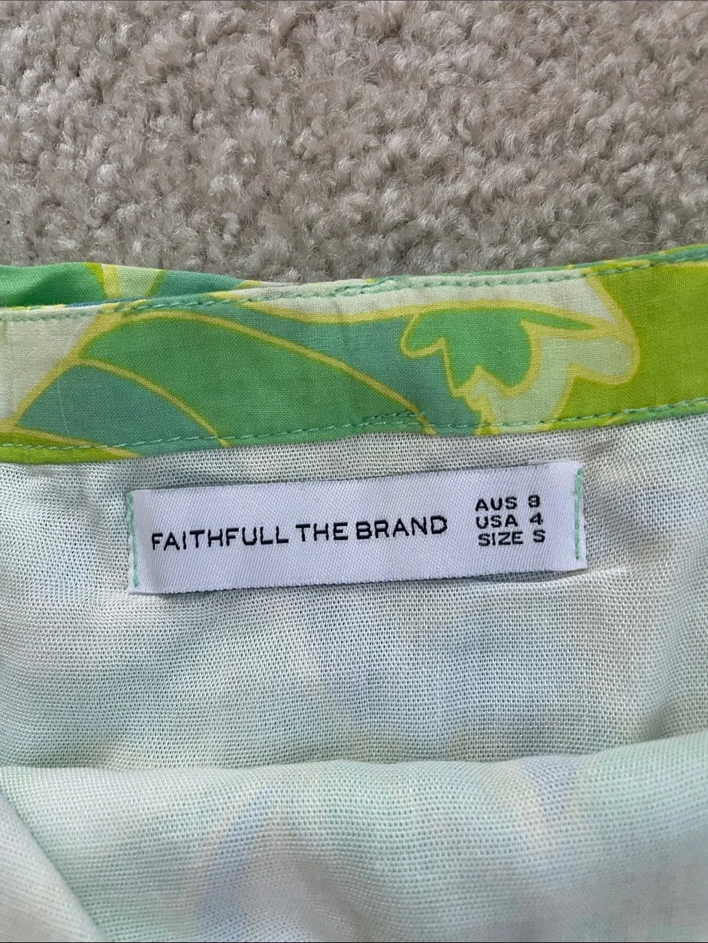 Faithfull the Brand Revolve Lucio Wrap Skirt in Galarosa Print Size 4